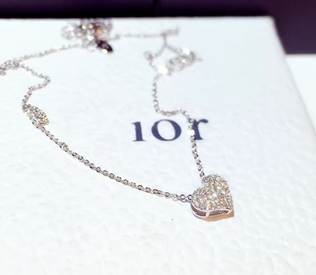 Zircon Love Heart Necklace for Women