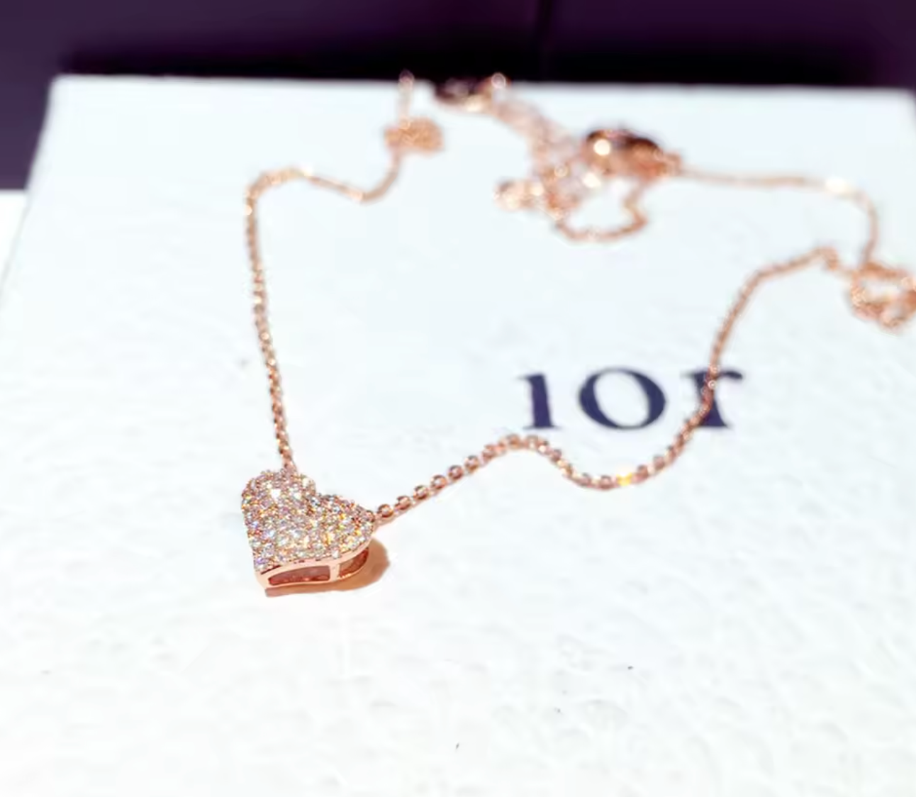 Zircon Love Heart Necklace for Women