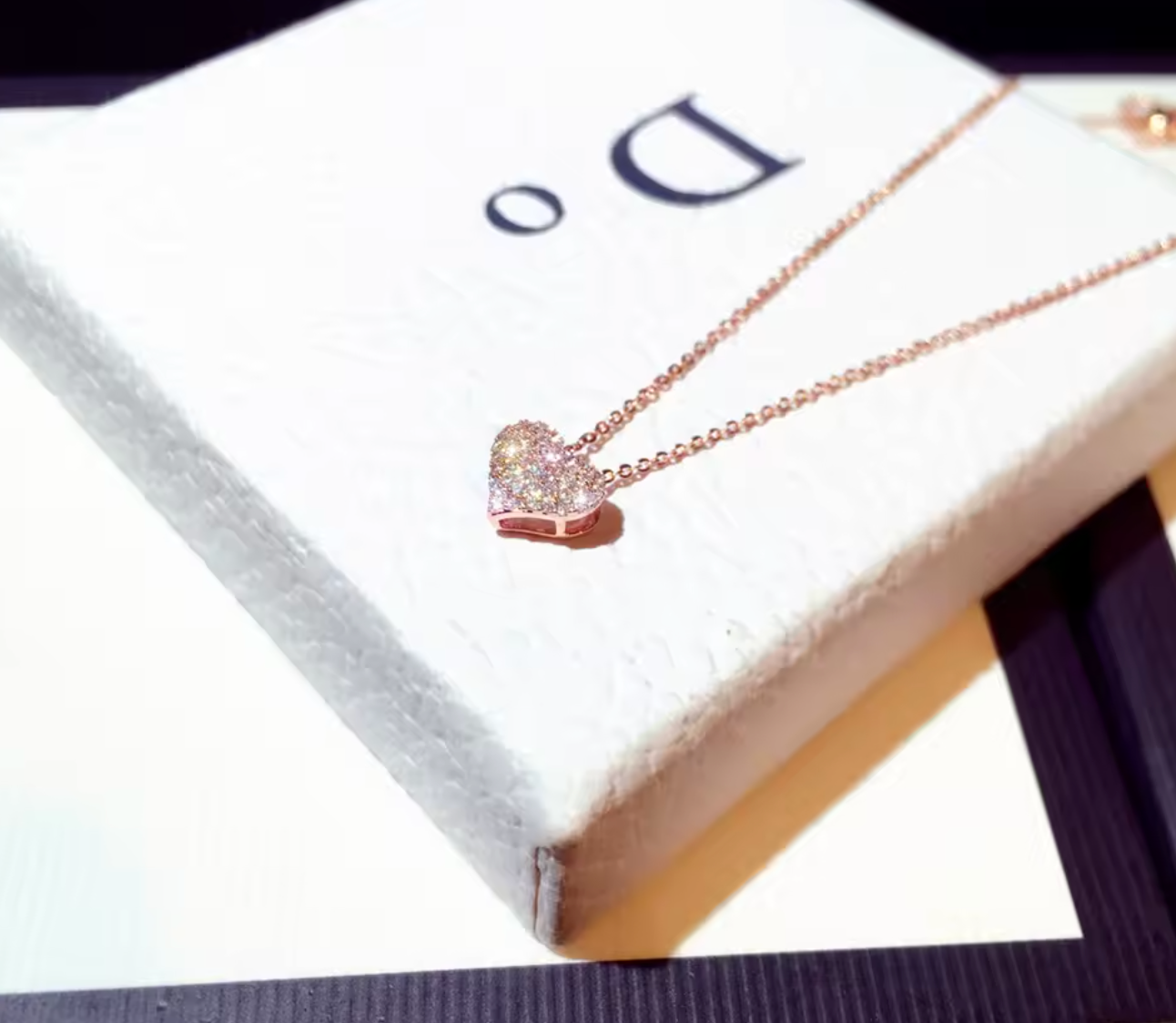 Zircon Love Heart Necklace for Women