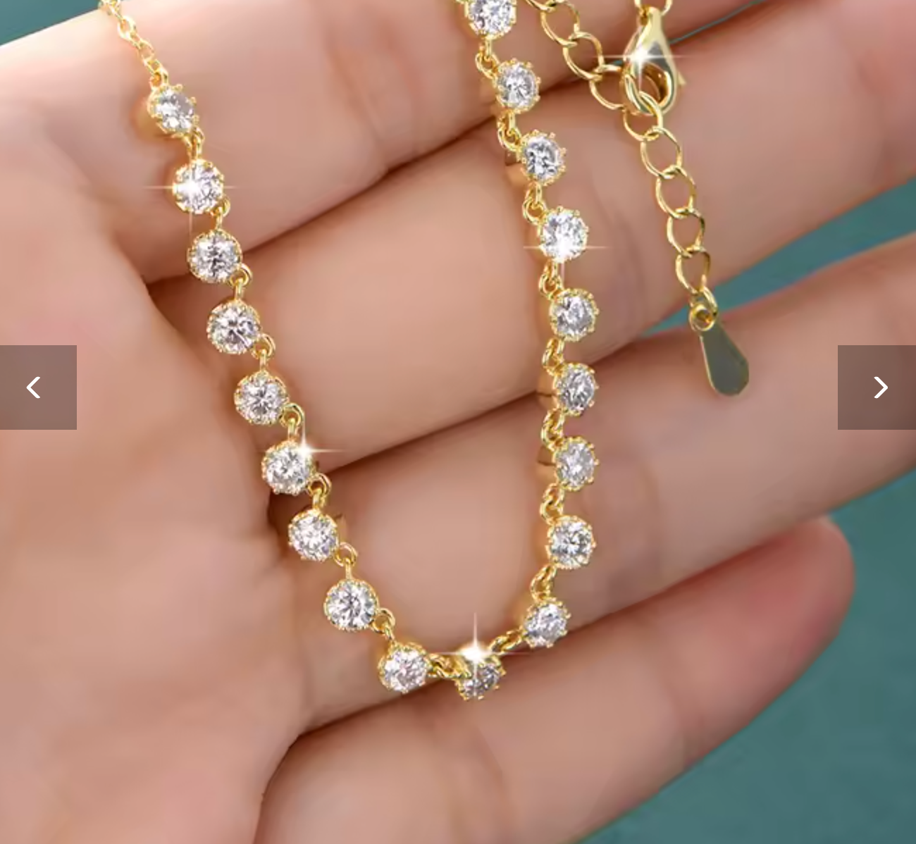 3MM Moissanite Bubble Style Choker Necklace