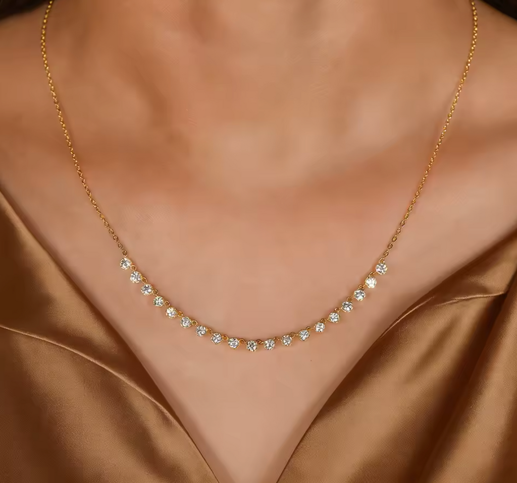 Moissanite Bubble Style Pendant Necklace for Women